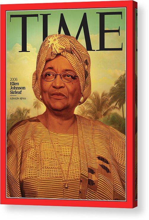 Time Acrylic Print featuring the photograph Ellen Johnson Sirleaf, 2006 by Illustration by Tim O'Brien