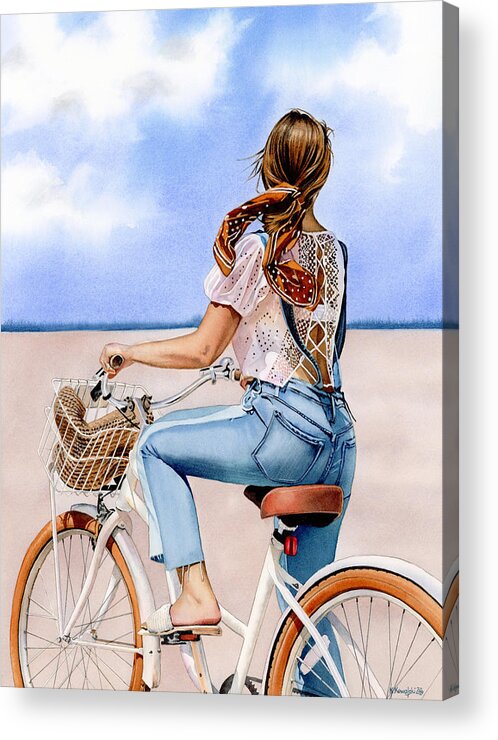 Summer Acrylic Print featuring the painting Emily by Espero Art