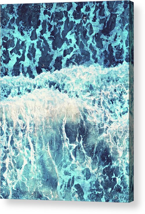 Endless Acrylic Print featuring the painting Endless Ocean - 05 by AM FineArtPrints