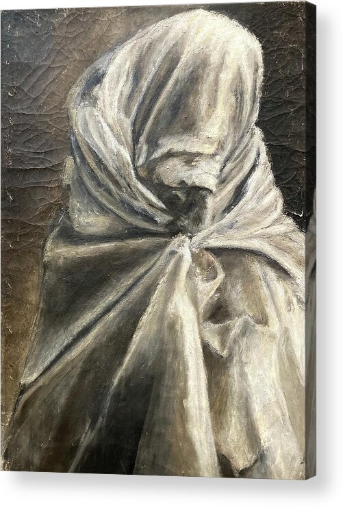 Wrapped Figure Acrylic Print featuring the painting Gregorian Chant II by David Euler