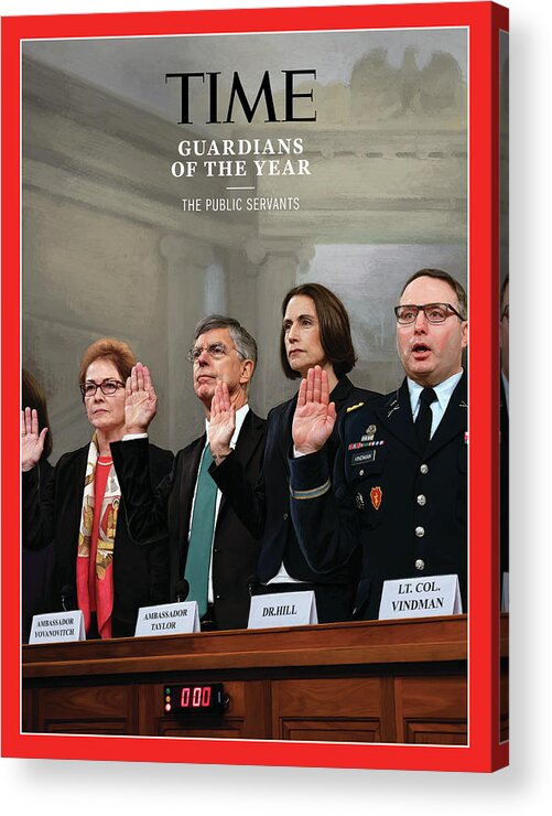 Person Of The Year Acrylic Print featuring the photograph 2019 Guardians of the Year - The Public Servants by Time