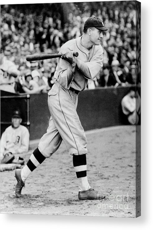 People Acrylic Print featuring the photograph Heinie Manush by National Baseball Hall Of Fame Library
