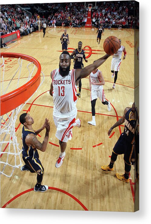 Nba Pro Basketball Acrylic Print featuring the photograph James Harden by Layne Murdoch