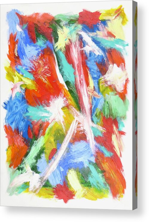 Abstract Acrylic Print featuring the painting Joie de Vivre No. 1 by J Loren Reedy