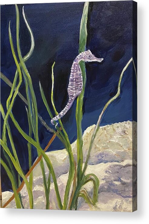 Painting Acrylic Print featuring the painting Just Hanging Out by Paula Pagliughi