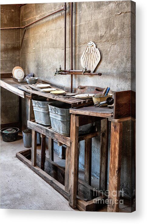 Out West Acrylic Print featuring the photograph Kitchen Duty by Sandra Bronstein