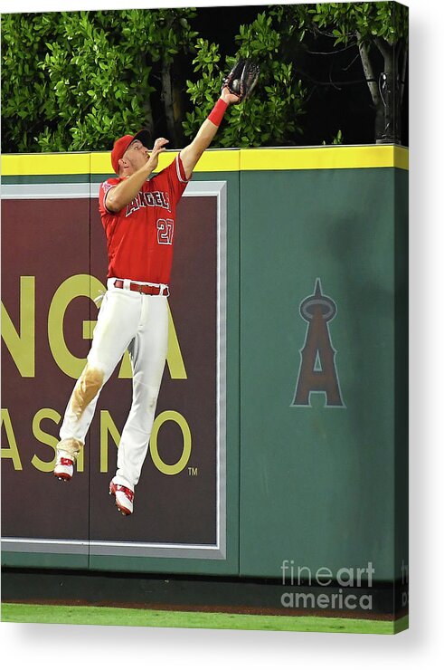 People Acrylic Print featuring the photograph Kyle Seager and Mike Trout by Jayne Kamin-oncea