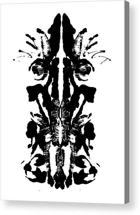 Abstract Acrylic Print featuring the painting Liminal Lobster by Stephenie Zagorski