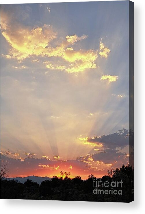 Sunset Acrylic Print featuring the photograph Majestic Sunset Colorado by Mars Besso