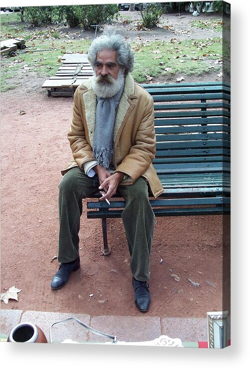 Uruguay Acrylic Print featuring the photograph Man in Uruguay by Matthew Bamberg
