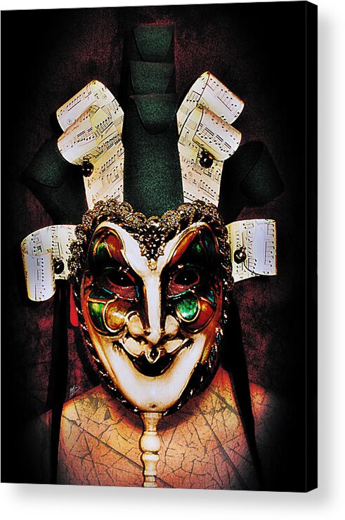 Jester Acrylic Print featuring the painting Mark 1 by Mark Baranowski