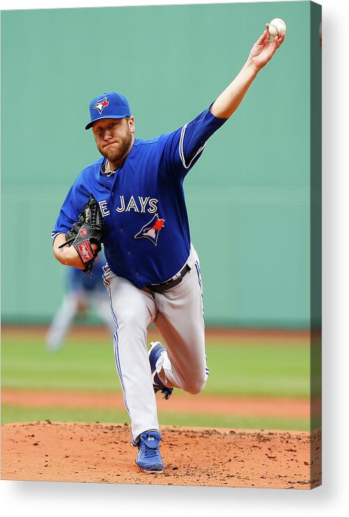 American League Baseball Acrylic Print featuring the photograph Mark Buehrle by Jared Wickerham