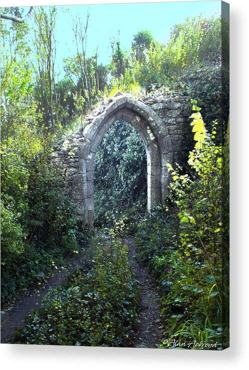 Ruin Acrylic Print featuring the photograph Woodland Archway Ruin by Alan Ackroyd