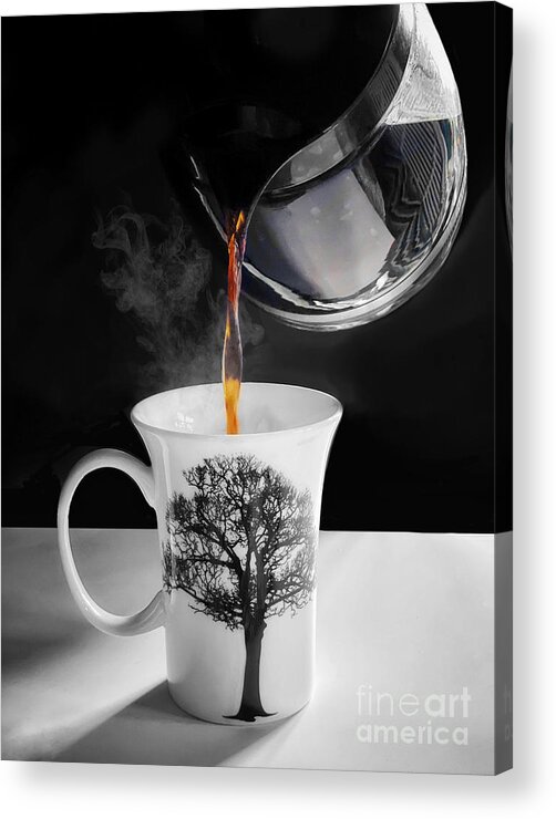Coffee Acrylic Print featuring the photograph Morning Brew by Diana Rajala