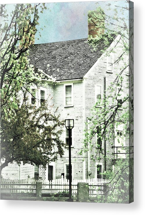 Dover Acrylic Print featuring the photograph New England Mansion - Dover New Hampshire by Marie Jamieson