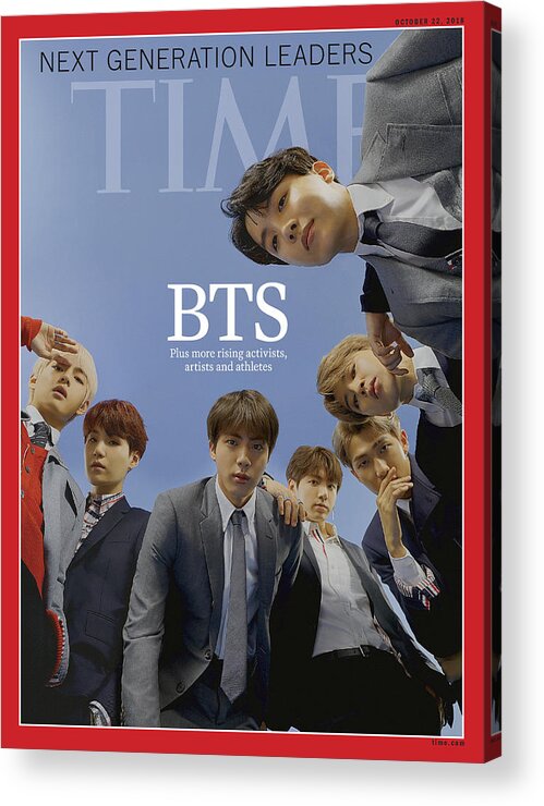 Ngl Acrylic Print featuring the photograph Next Generation Leaders 2018 - BTS by Photograph by Nhu Xuan Hua for TIME