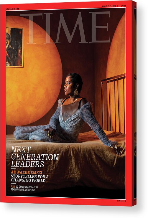 Next Generation Leaders Acrylic Print featuring the photograph NGL - Akwaeke Emezi by Photograph by Elliott Jerome Brown Jr for TIME