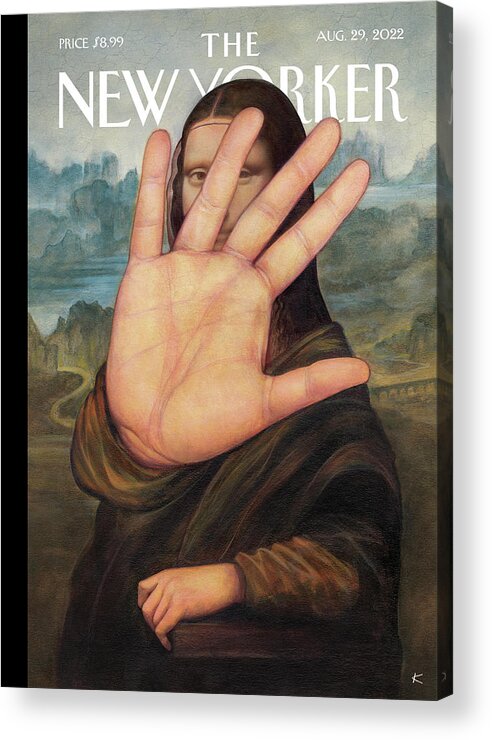 No Photos Please Acrylic Print featuring the painting No Photos Please by Anita Kunz