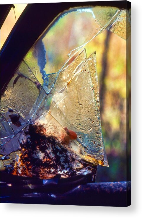 Glass Acrylic Print featuring the photograph Old and Broken by Stephen Anderson