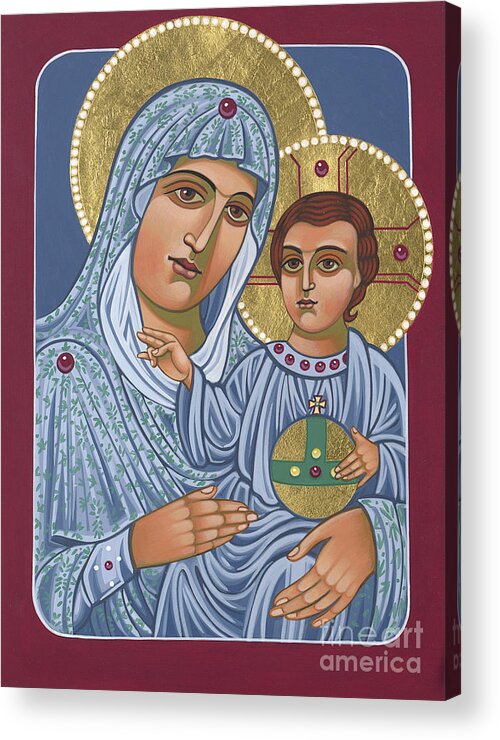 Our Lady Of Jerusalem Acrylic Print featuring the painting Our Lady of Jerusalem 305 by William Hart McNichols