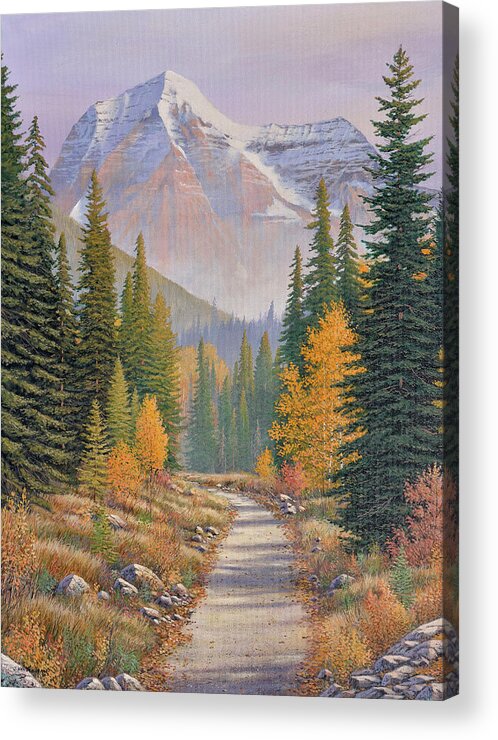 Jake Vandenbrink Acrylic Print featuring the painting Path of Discovery by Jake Vandenbrink
