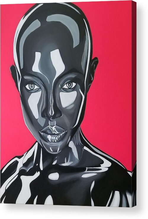  Acrylic Print featuring the painting Prototype by Bryon Stewart
