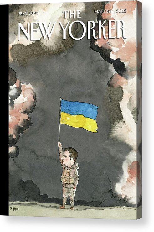 Ukraine Acrylic Print featuring the painting Resilience by Barry Blitt