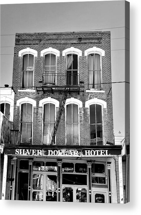 Virginia Acrylic Print featuring the photograph Silver Dollar Hotel by Michael Hopkins