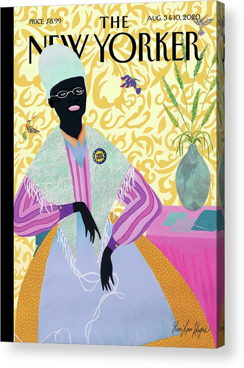 Sojourner Truth Acrylic Print featuring the painting Sojourner Truth, Founding Mother by Grace Lynne Haynes