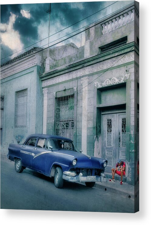 Man Acrylic Print featuring the digital art Sorry man we can't fix your car by Micah Offman