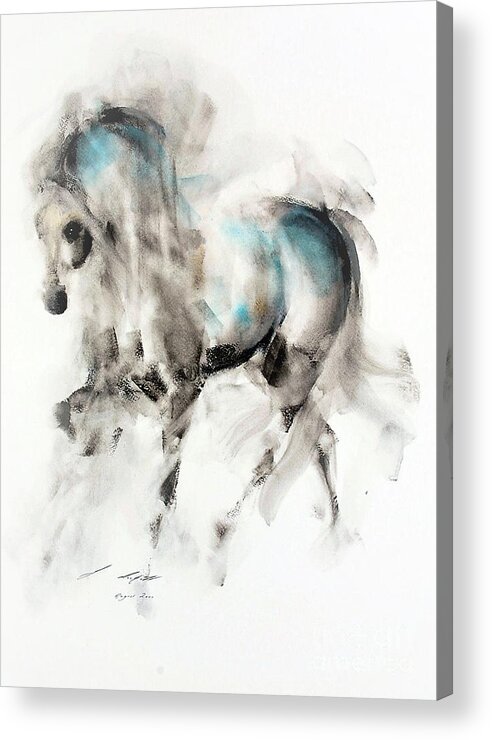 Horse Acrylic Print featuring the painting Tandura by Janette Lockett