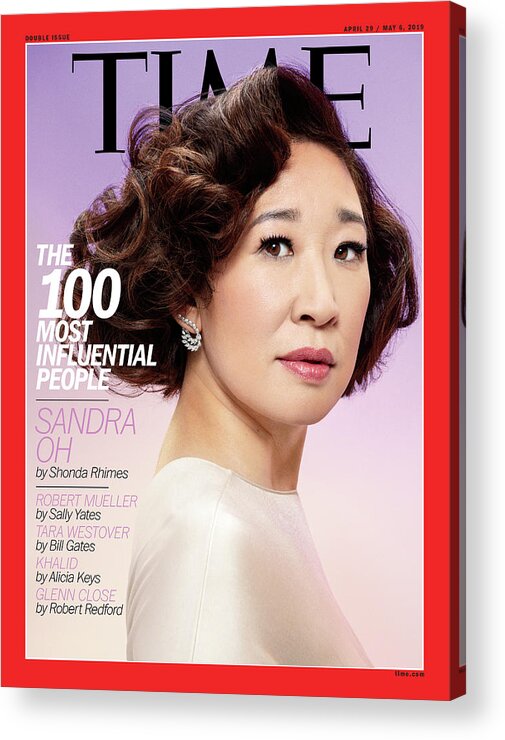 Time Acrylic Print featuring the photograph The 100 Most Influential People - Sandra Oh by Photograph by Pari Dukovic for TIME