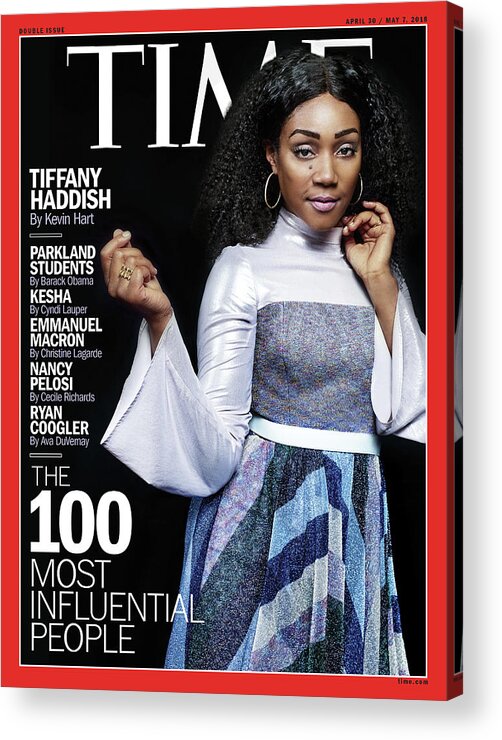 The 100 Acrylic Print featuring the photograph The 100 Most Influential People -Tiffany Haddish by Photograph by Peter Hapak for TIME