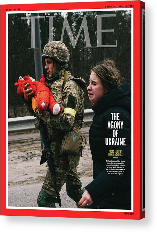 The Agony Of Ukraine Acrylic Print featuring the photograph The Agony of Ukraine by Photograph by Maxim Dondyuk