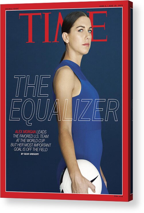 Alex Morgan Acrylic Print featuring the photograph The Equalizer - Alex Morgan by Photograph by Erik Madigan Heck for TIME