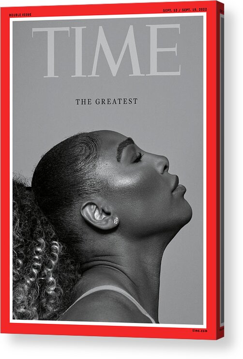 #faatoppicks Acrylic Print featuring the photograph The Greatest - Serena Williams by Photograph by Paola Kudacki for TIME