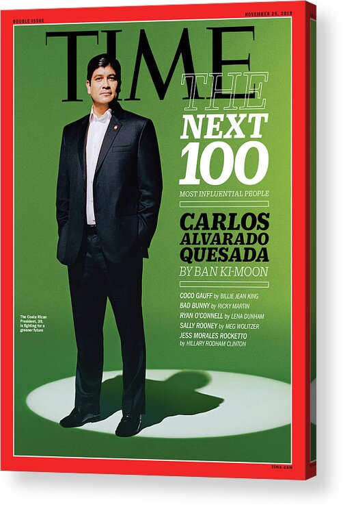 Time Acrylic Print featuring the photograph The Next 100 Most Influential People - Carols Alavarado Quesada by Photograph by Scandebergs for TIME
