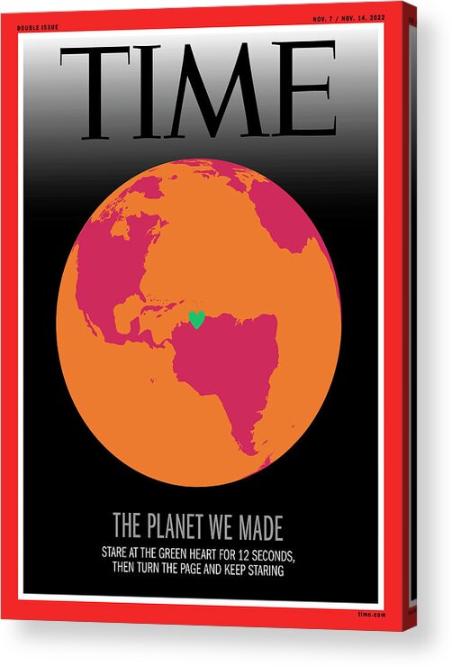 The Planet We Made Acrylic Print featuring the photograph The Planet We Made by Artwork by Olafur Eliasson for TIME