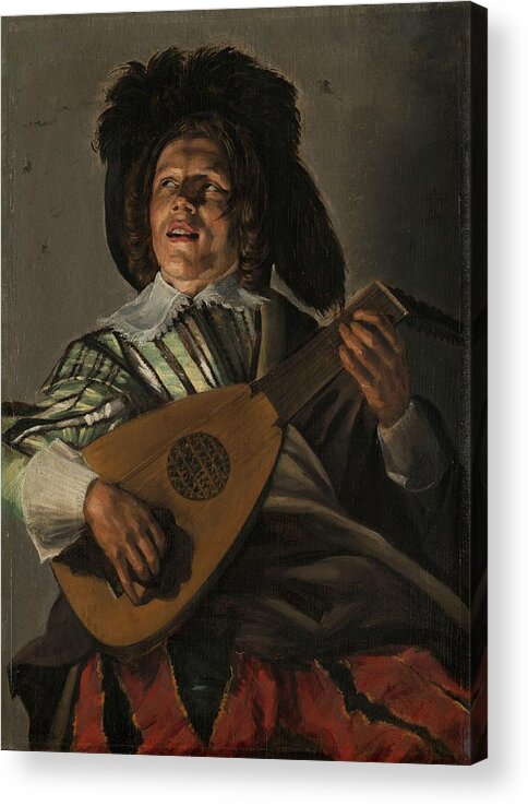 Vintage Acrylic Print featuring the painting The Serenade, Judith Leyster, 1629 by MotionAge Designs