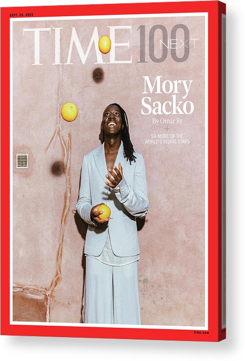 Time 100 Next. Mory Sacko Acrylic Print featuring the photograph Time 100 Next. Mory Sacko by Tarek Maward