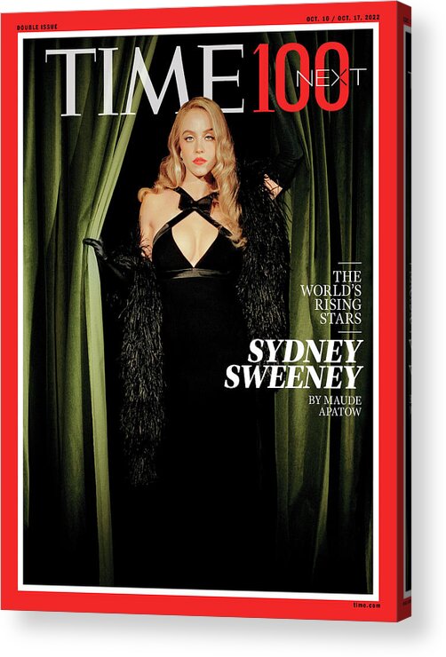 Sydney Sweeney Acrylic Print featuring the photograph 2022 TIME 100 Next - Sydney Sweeney by Photograph by Kelia Anne for TIME
