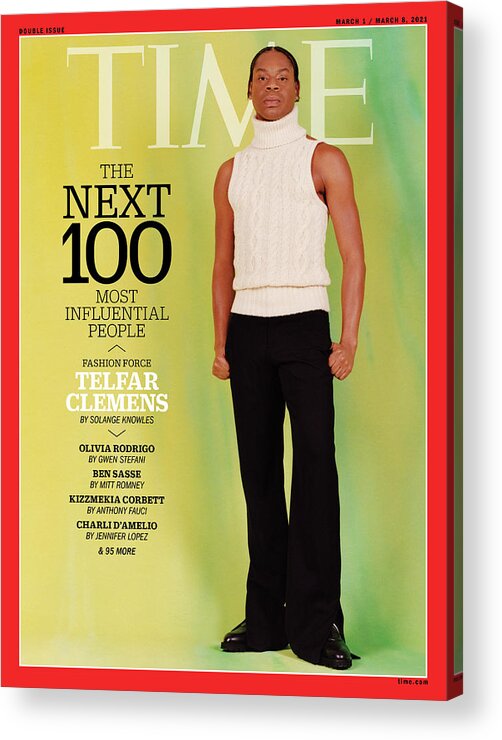 Time 100 Next Acrylic Print featuring the photograph TIME 100 Next - Telfar Clemens by Photograph by Quil Lemons for TIME