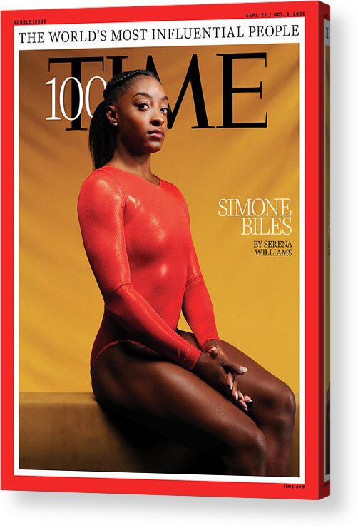 2021 Time 100 Acrylic Print featuring the photograph TIME100 - Simone Biles by Photograph by Djeneba Aduayom for TIME