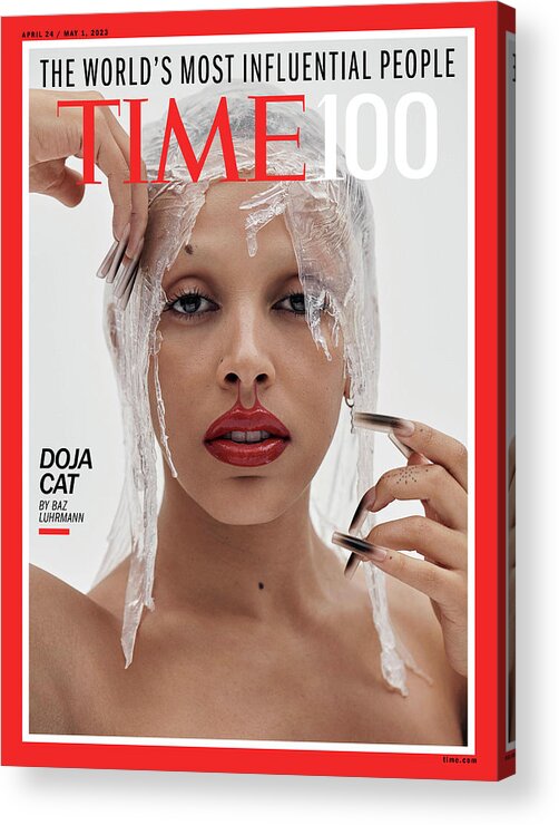 Time100 Acrylic Print featuring the photograph TIME100 - Doja Cat by Photograph by Paola Kudacki for TIME