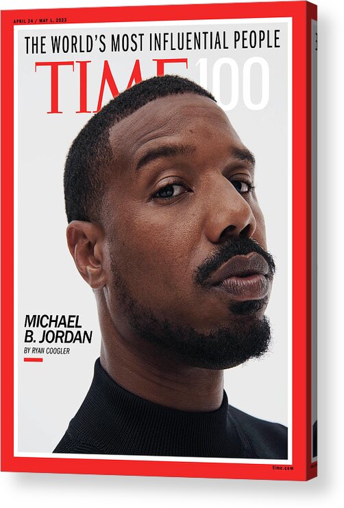  Acrylic Print featuring the photograph TIME100 - Michael B. Jordan by Photograph by Paola Kudacki for TIME