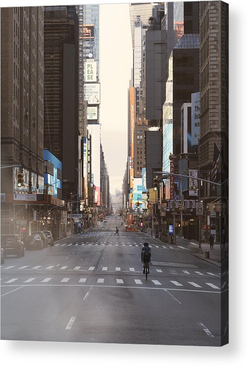 Empty Acrylic Print featuring the photograph Times Square by Matt Henry Gunther