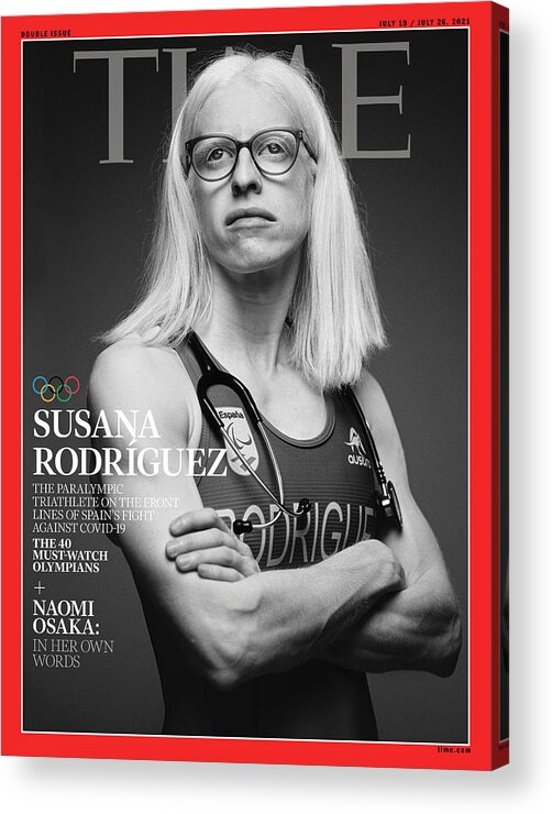 2020 Olympics Acrylic Print featuring the photograph Tokyo Olympics 2021 - Susana Rodriguez by Photograph by Gianfranco Tripodo for TIME