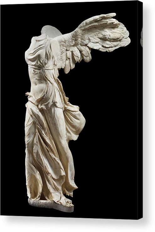 Winged Victory Acrylic Print featuring the painting Winged Victory of Samothrace by Greek Art