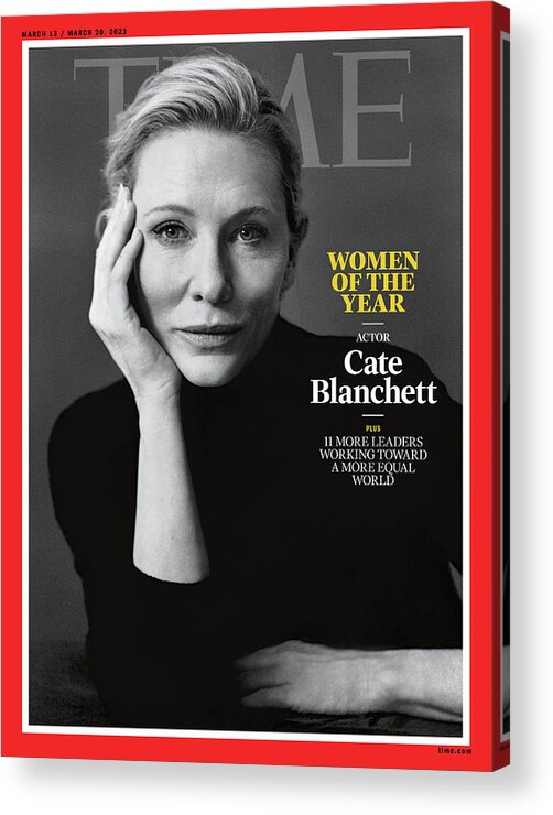 Women Of The Year Acrylic Print featuring the photograph Women of the Year 2023 - Cate Blanchett by Photograph by Yana Yatsuk for TIME