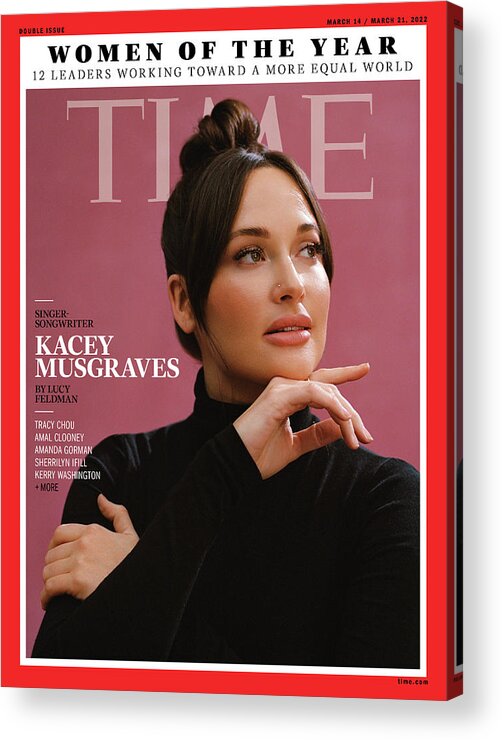 Time Women Of The Year Acrylic Print featuring the photograph Women of the Year - Kacey Musgraves by Photograph by Daria Kobayashi Ritch for TIME